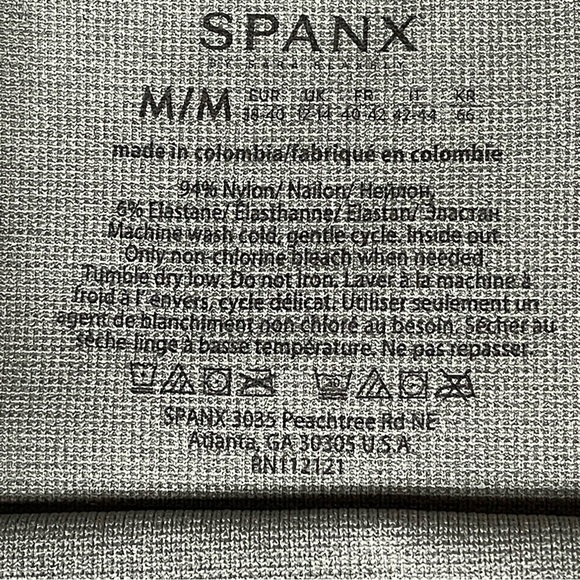 Spanx Look At Me Now Seamless Indigo Leopard Print Crop Leggings - Sz M - Picture 3 of 10